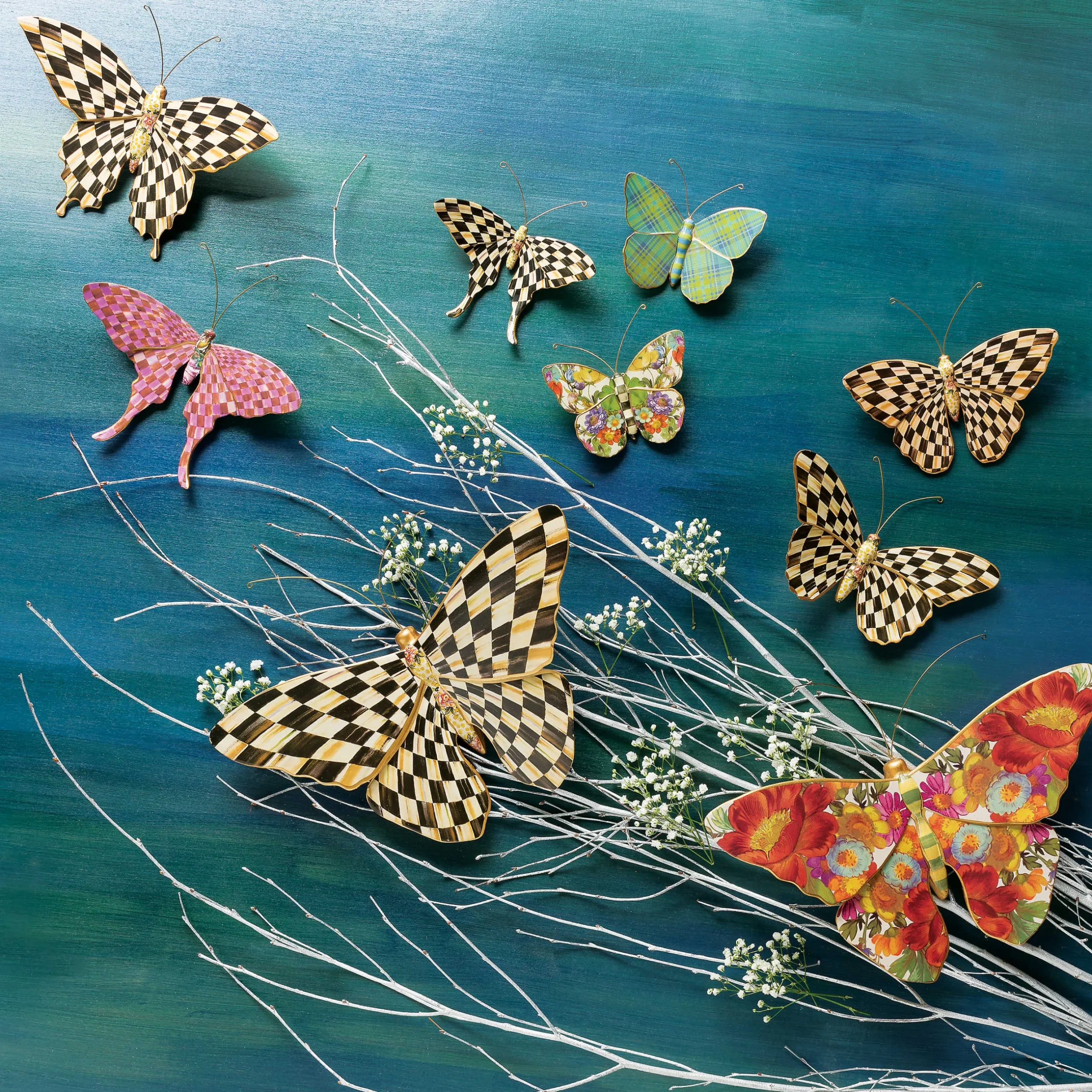 Clearance MacKenzie-Childs Flower Market Butterfly Wall Decor