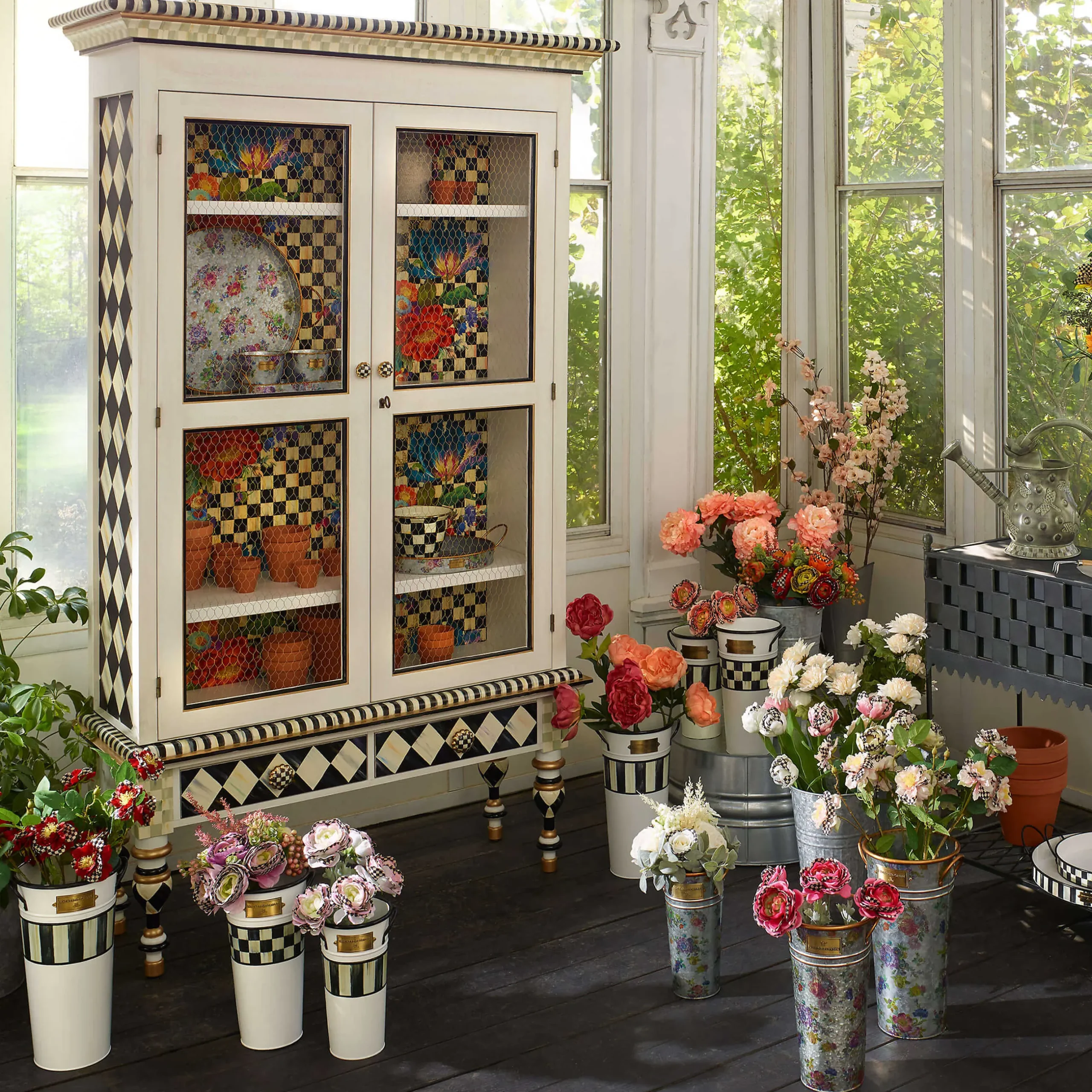 MacKenzie-Childs Flower Market Cabinet