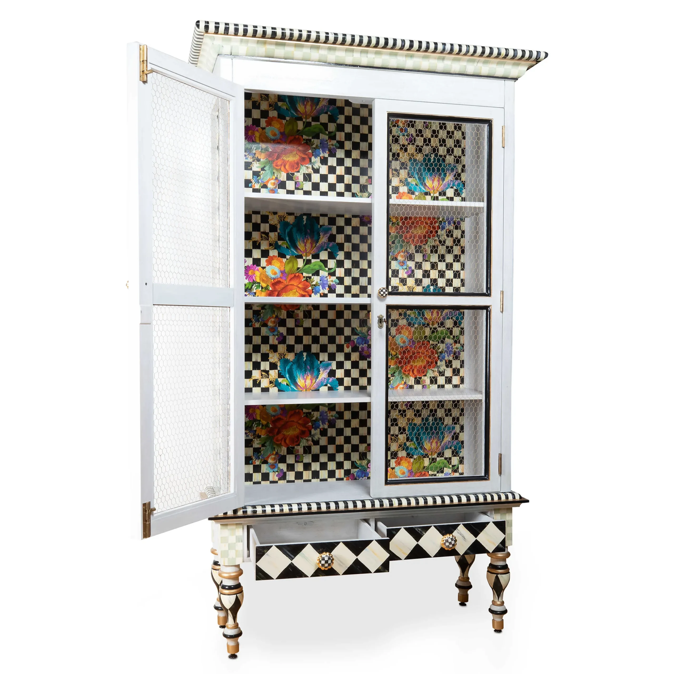 MacKenzie-Childs Flower Market Cabinet