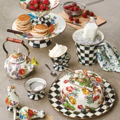 Best MacKenzie-Childs Flower Market Cake Carrier - White