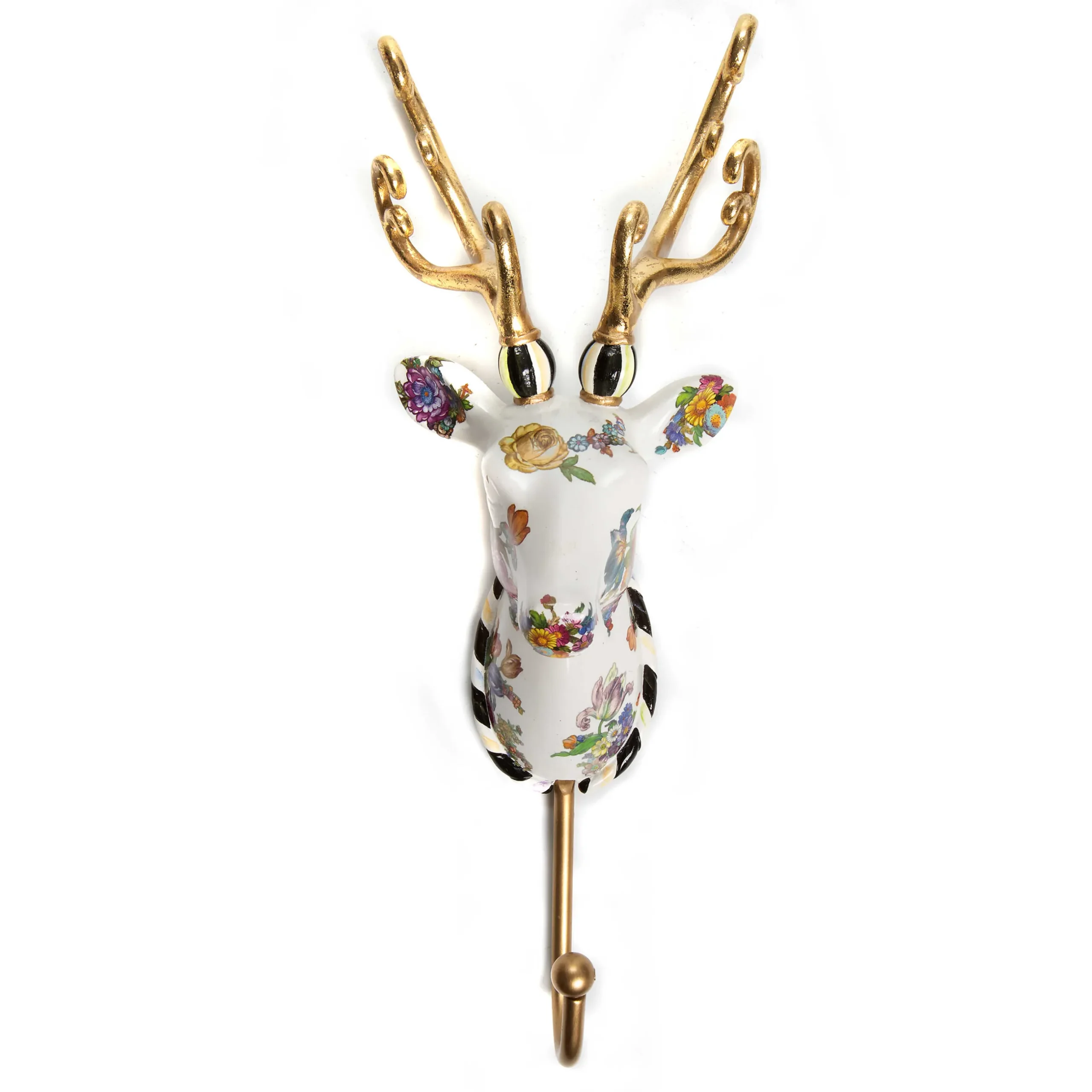 Sale MacKenzie-Childs Flower Market Deer Hook - White