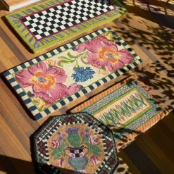 Hot MacKenzie-Childs Flower Market Double Door Entrance Mat