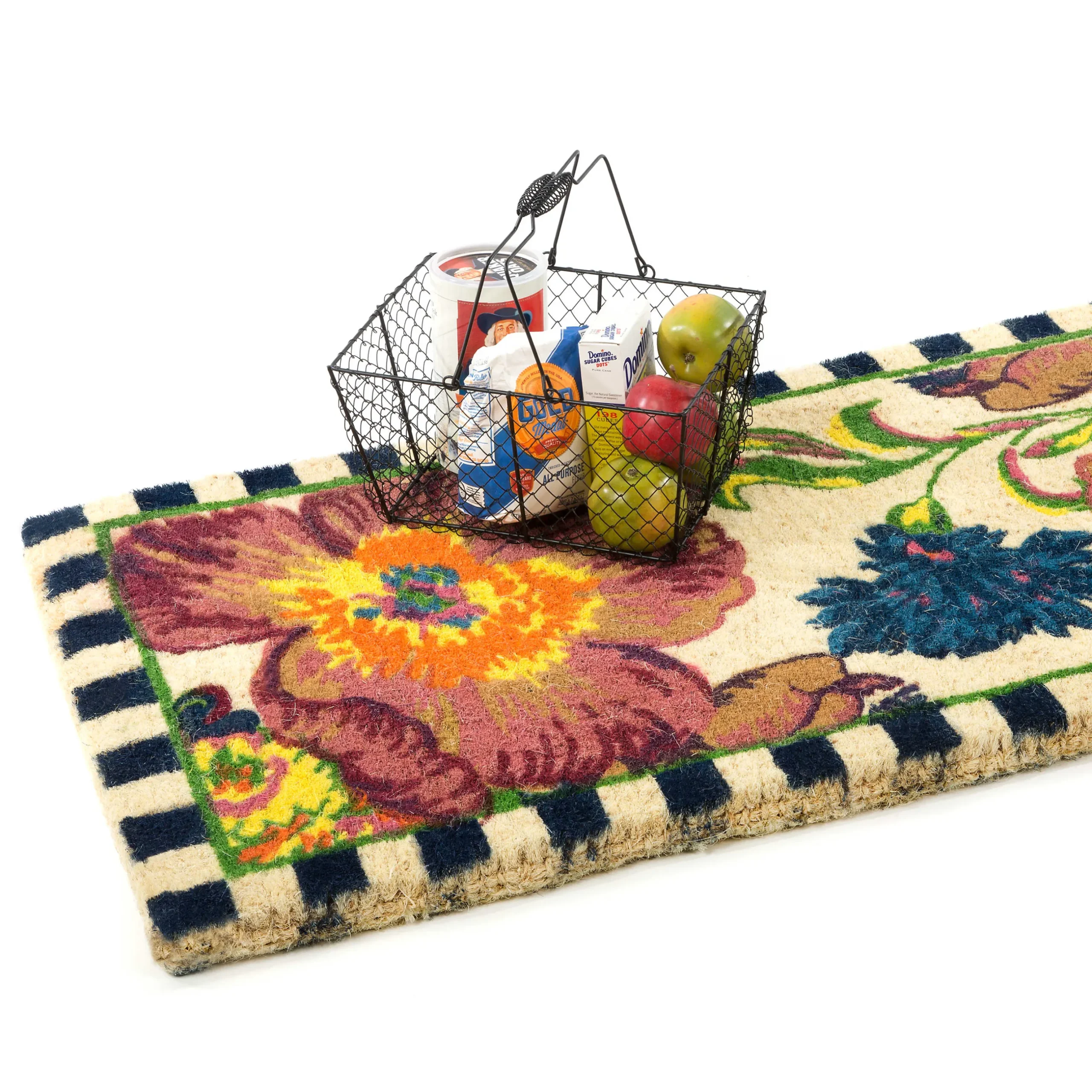 Hot MacKenzie-Childs Flower Market Double Door Entrance Mat
