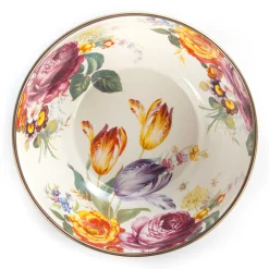 Clearance MacKenzie-Childs Flower Market Everyday Bowl - White