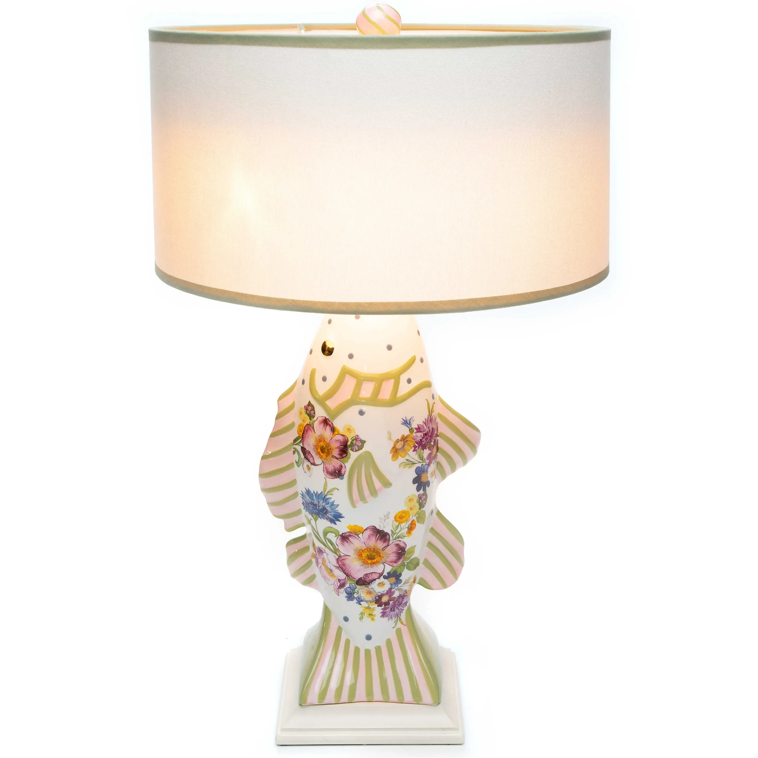 Sale MacKenzie-Childs Flower Market Fish Table Lamp