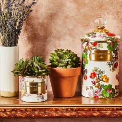 Best MacKenzie-Childs Flower Market Large Canister - White
