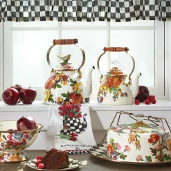 Discount MacKenzie-Childs Flower Market Large Colander - White