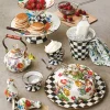 MacKenzie-Childs Flower Market Large Salt & Pepper Shakers - White