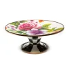 MacKenzie-Childs Flower Market Mini Pedestal Platter - White