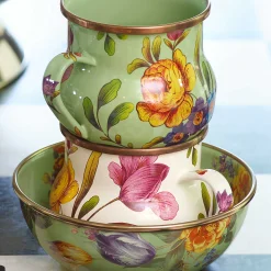 MacKenzie-Childs Flower Market Mug - White