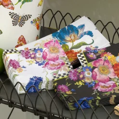 Discount MacKenzie-Childs Flower Market Paper Napkins - Cocktail - White