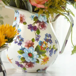 Clearance MacKenzie-Childs Flower Market Pitcher - White