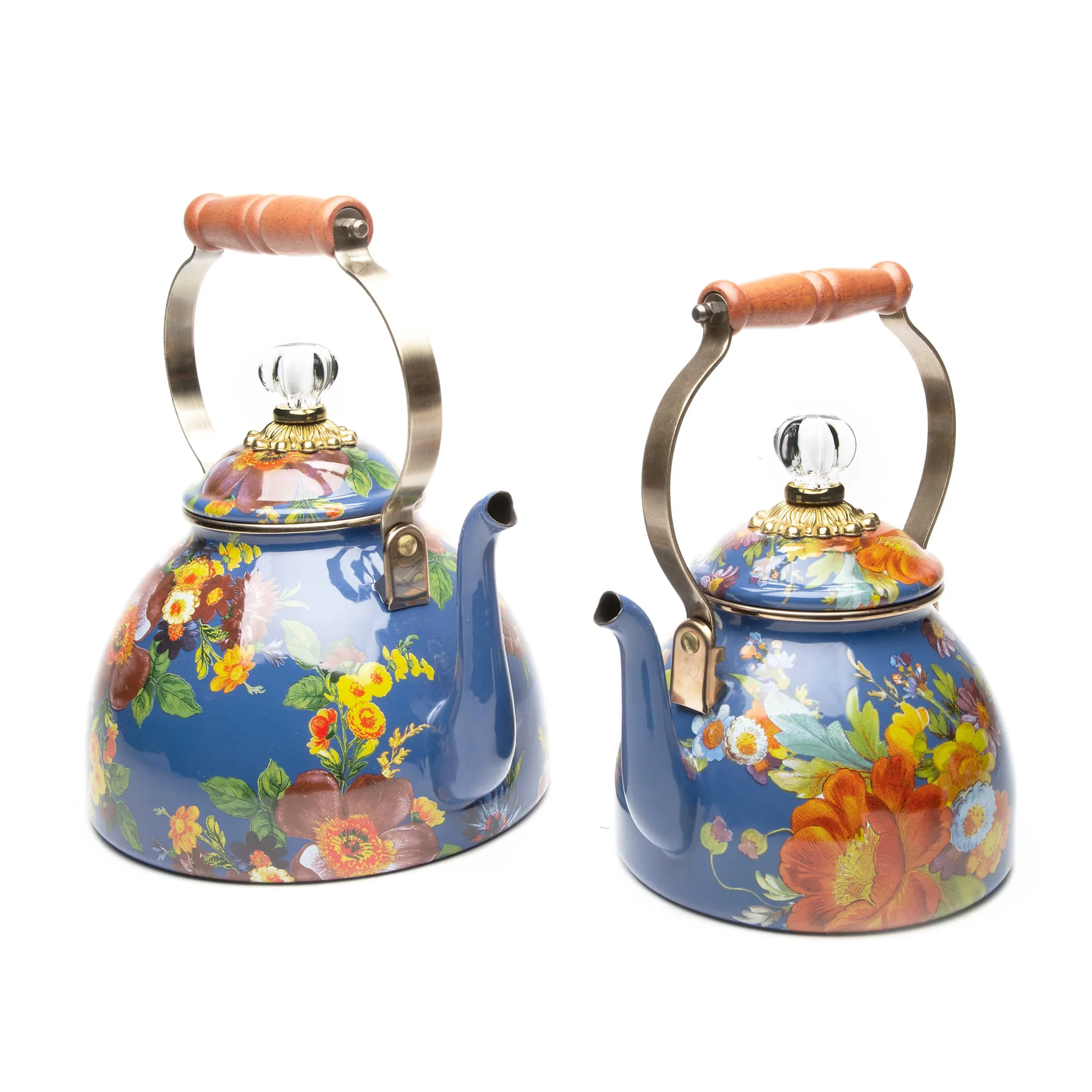 Sale MacKenzie-Childs Flower Market 3 Quart Tea Kettle - Lapis