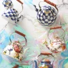 Clearance MacKenzie-Childs Flower Market 3 Quart Tea Kettle - White