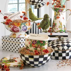 Discount MacKenzie-Childs Flower Market Recipe Box - White