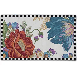 MacKenzie-Childs Flower Market Reflections Rug - 3' X 5' - Ivory