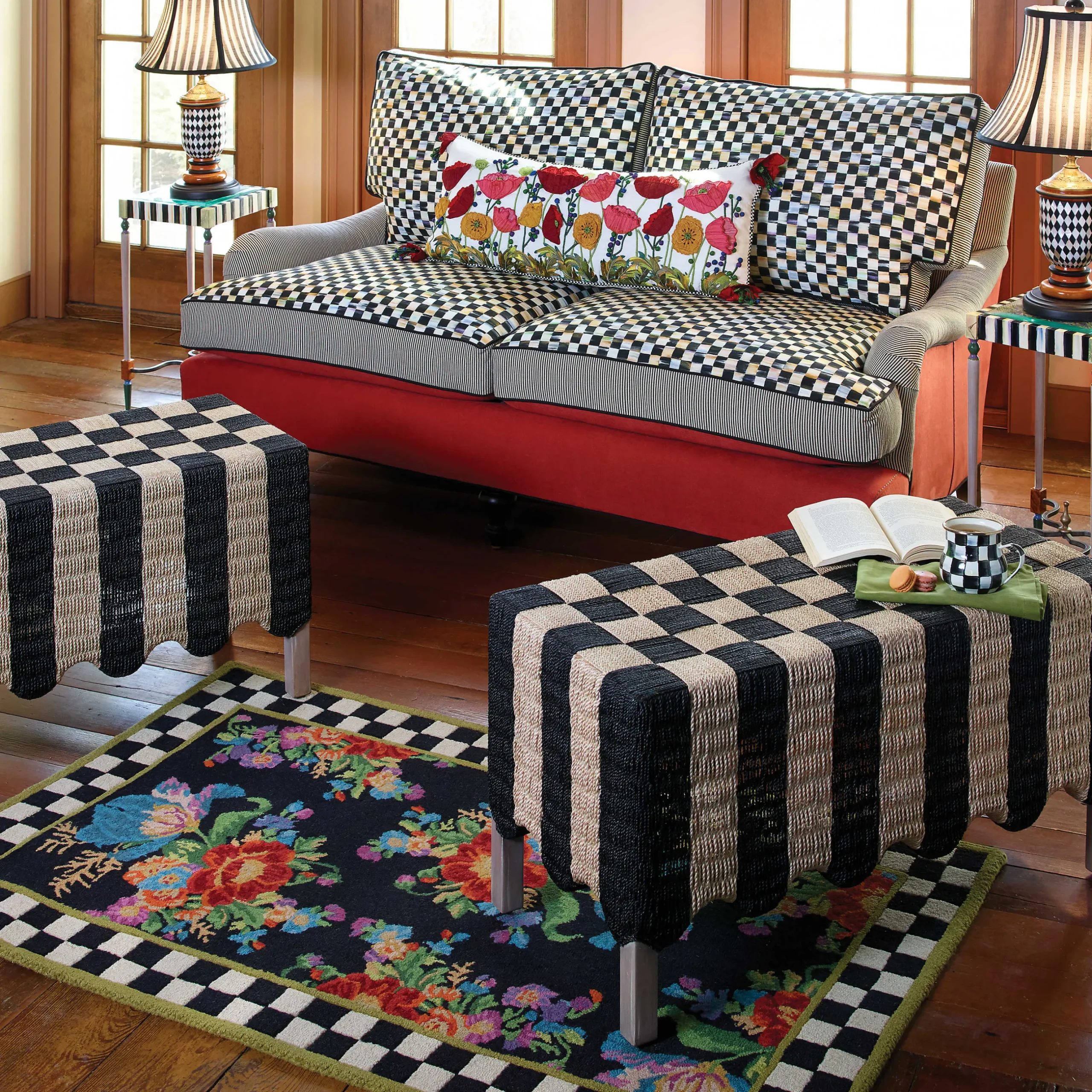 Sale MacKenzie-Childs Flower Market Rug - 5' X 8'