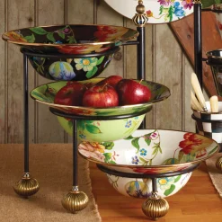 Sale MacKenzie-Childs Flower Market Serving Bowl - Black