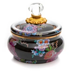Online MacKenzie-Childs Flower Market Squashed Pot - Black