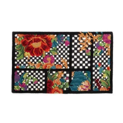 MacKenzie-Childs Flower Market Trellis Rug - Black - 2'3" X 3'9"