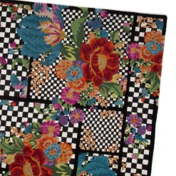MacKenzie-Childs Flower Market Trellis Rug - Black - 8' X 10'