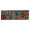 New MacKenzie-Childs Flower Market Trellis Rug - Black - 2'8" X 8' Runner
