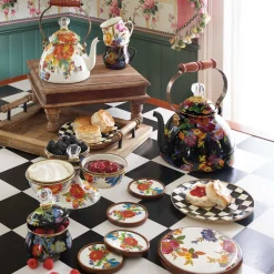 Outlet MacKenzie-Childs Flower Market Trivet - White