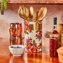 Clearance MacKenzie-Childs Flower Market Utensil Holder - White