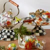 Hot MacKenzie-Childs Flower Market Whistling Tea Kettle