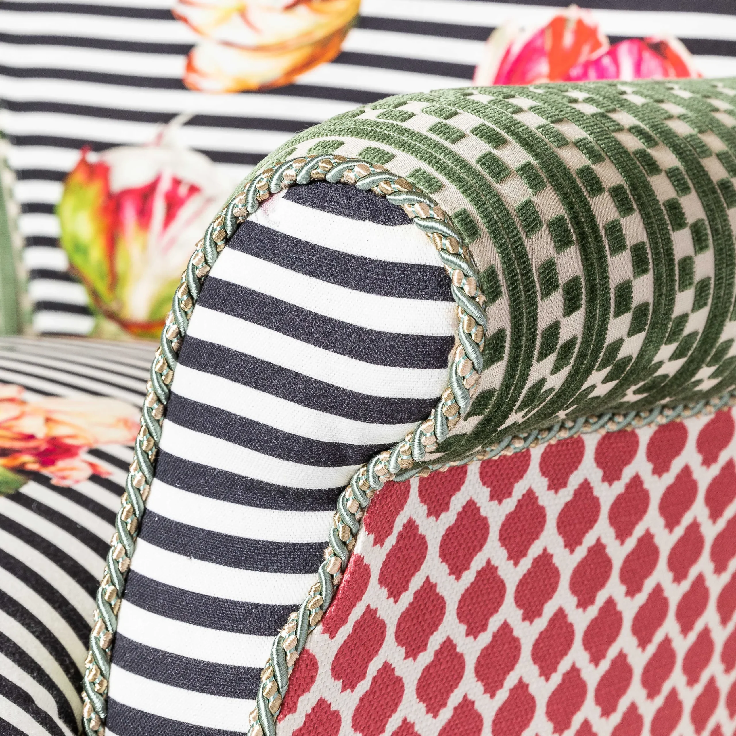 Sale MacKenzie-Childs Flower Show Accent Chair