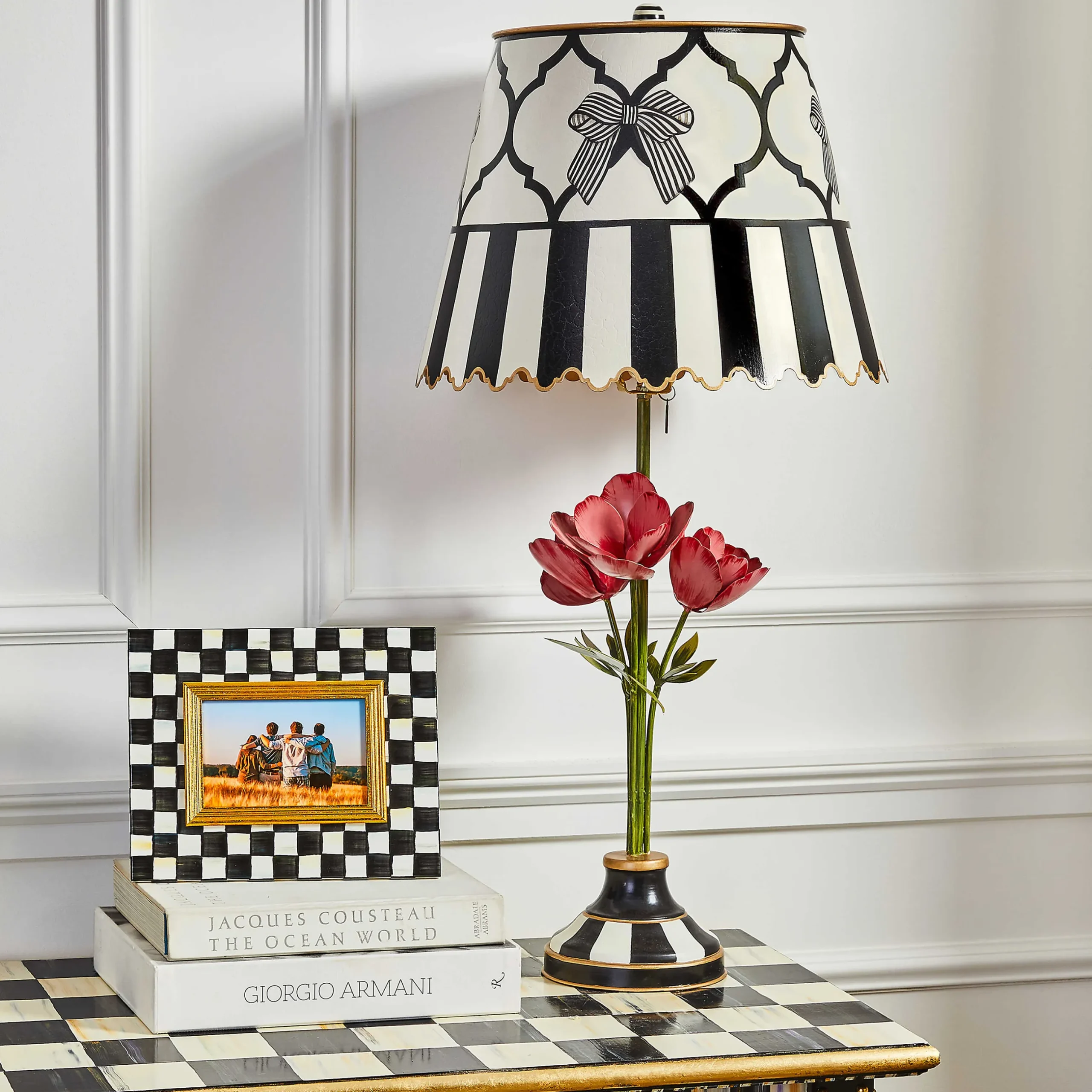 Outlet MacKenzie-Childs Flower Show Table Lamp