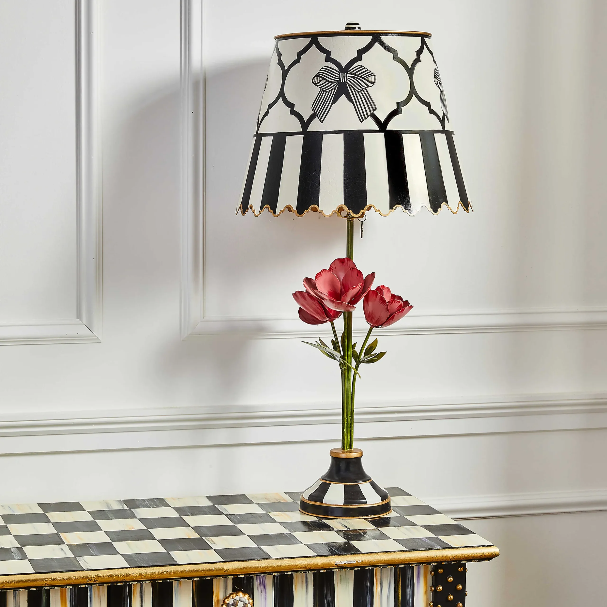 Outlet MacKenzie-Childs Flower Show Table Lamp