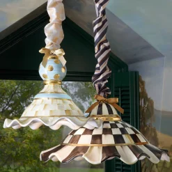 Online MacKenzie-Childs Fluted Hanging Lamp - Courtly Check