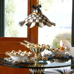 Online MacKenzie-Childs Fluted Hanging Lamp - Courtly Check