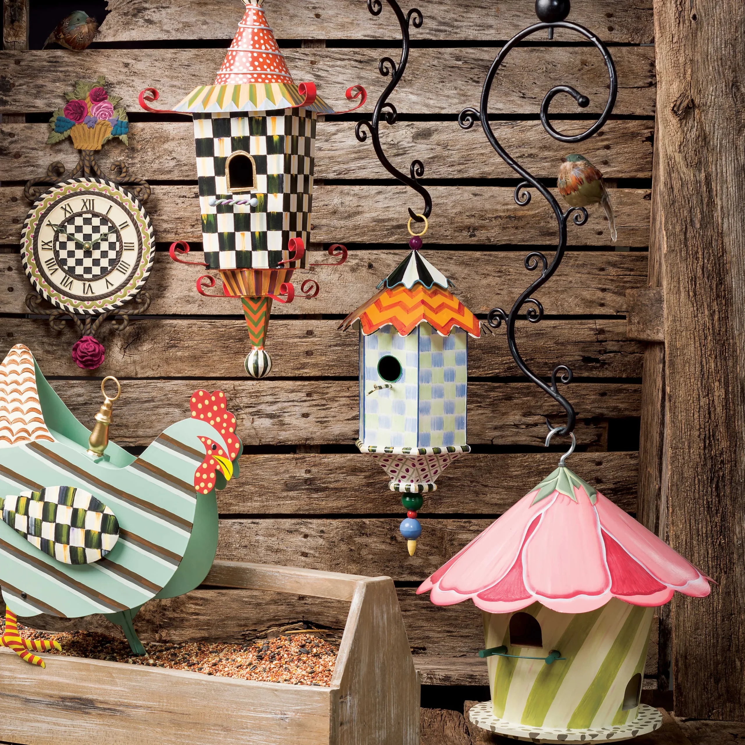 Sale MacKenzie-Childs Flyer'S Folly Birdhouse