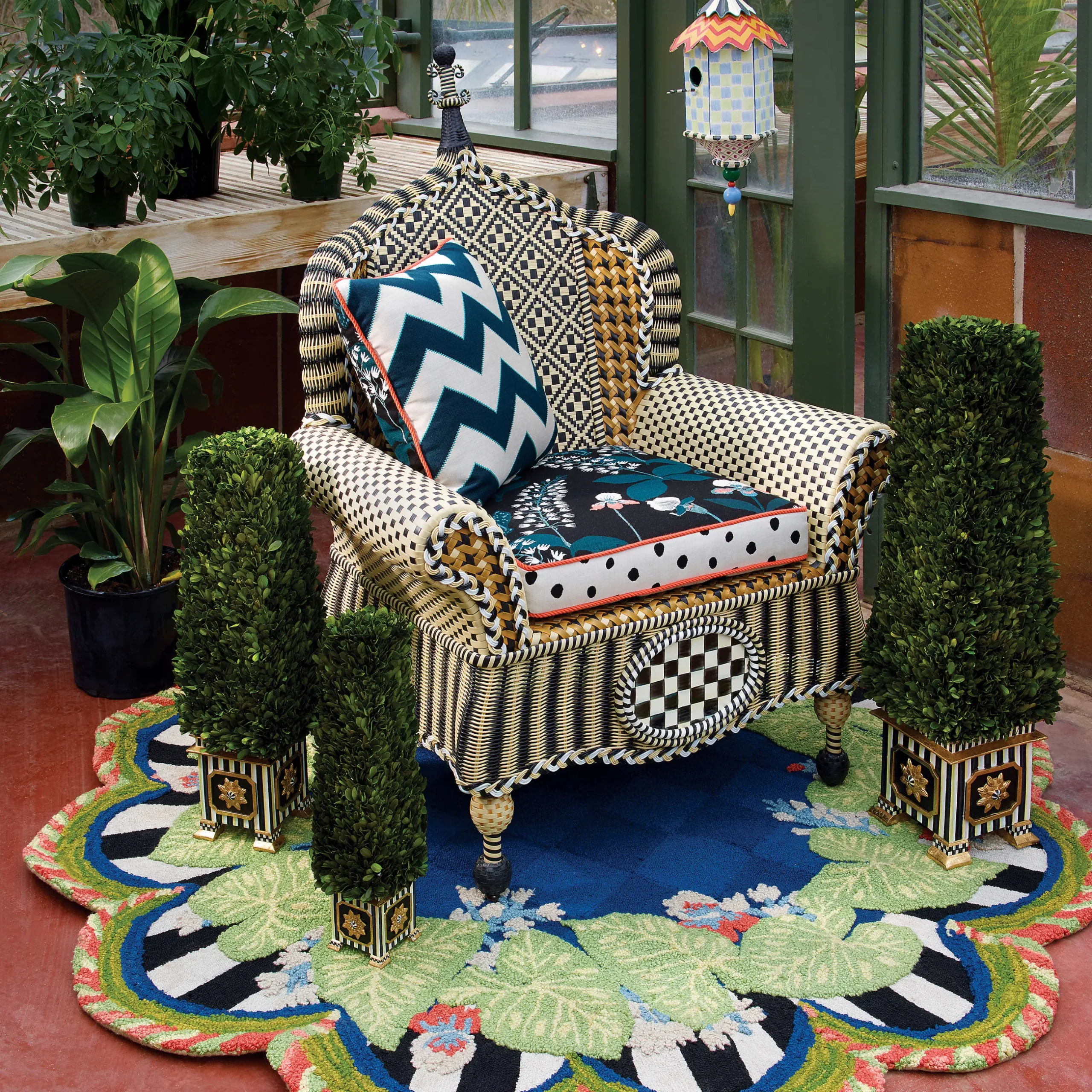 Sale MacKenzie-Childs Flyer'S Folly Birdhouse