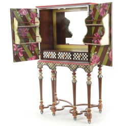 Clearance MacKenzie-Childs Foxtrot Bar Cabinet
