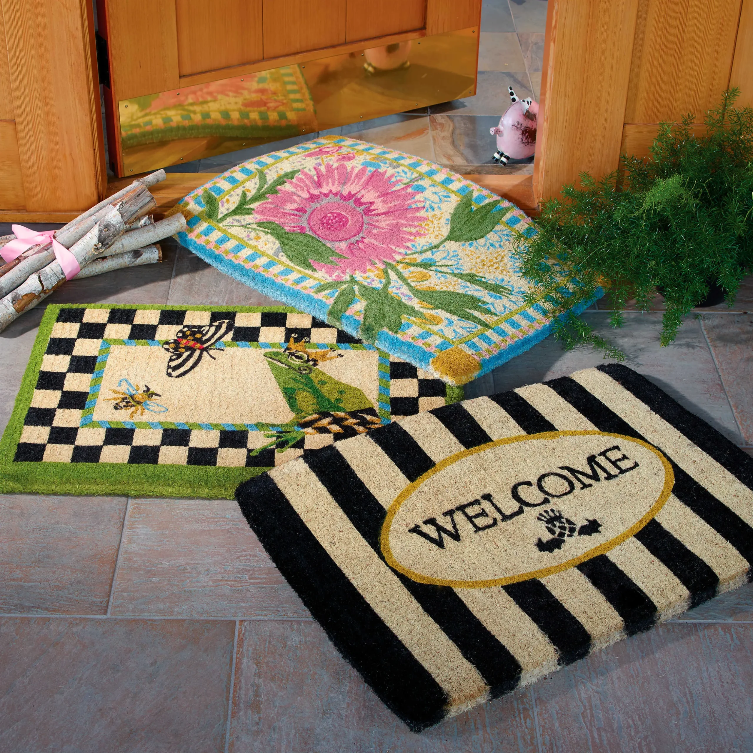 MacKenzie-Childs Frog Entrance Mat