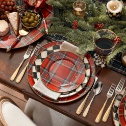 Outlet MacKenzie-Childs Gold Check Flatware - 5-Piece Place Setting