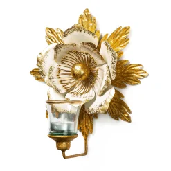 Clearance MacKenzie-Childs Golden Anemone Candle Sconce