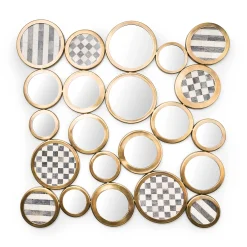 New MacKenzie-Childs Golden Rings Wall Mirror