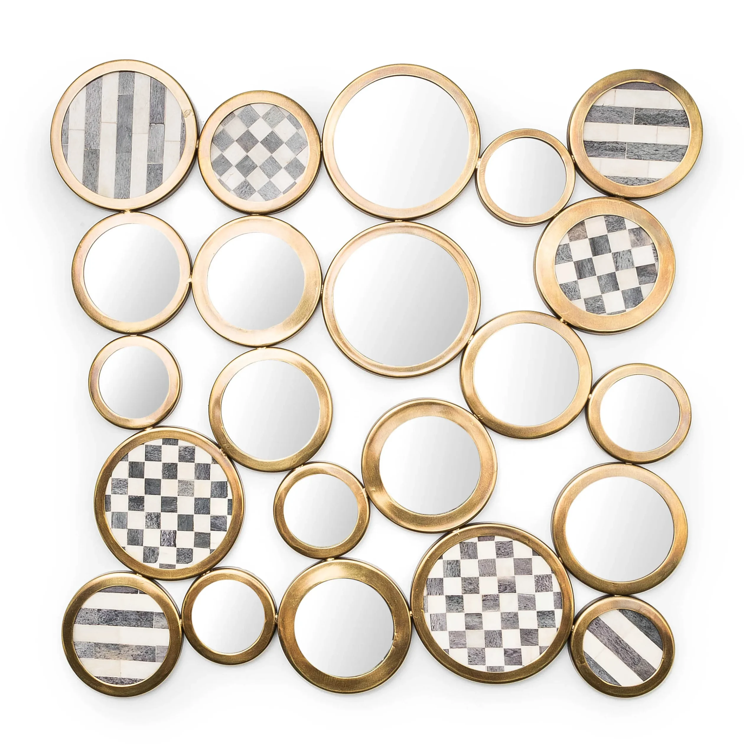 New MacKenzie-Childs Golden Rings Wall Mirror