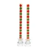 Best MacKenzie-Childs Harlequin Dot Dinner Candles - Red, Green, & Gold - Set Of 2
