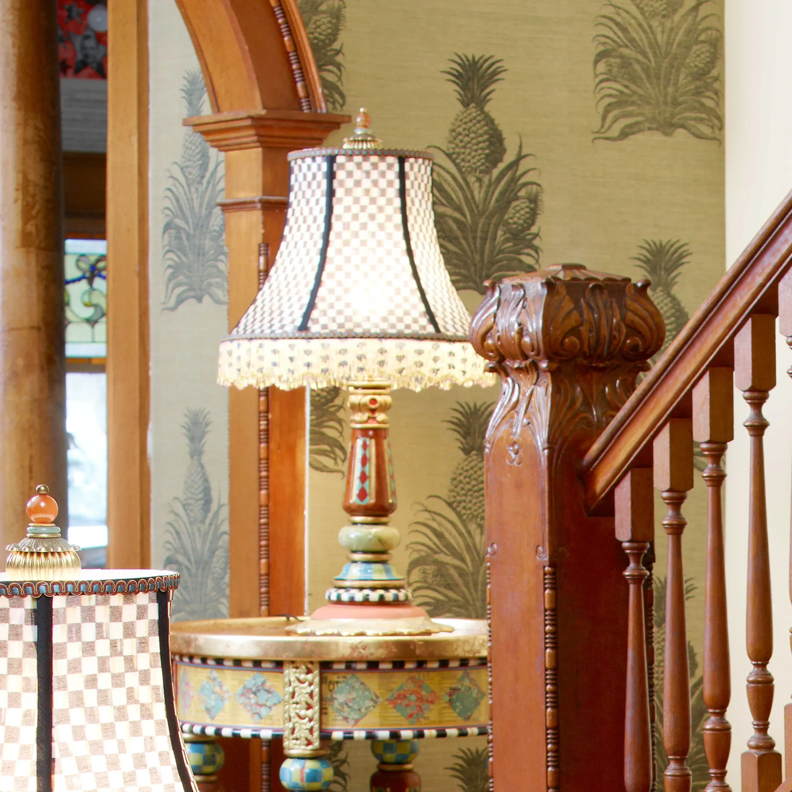 Hot MacKenzie-Childs Highland Table Lamp