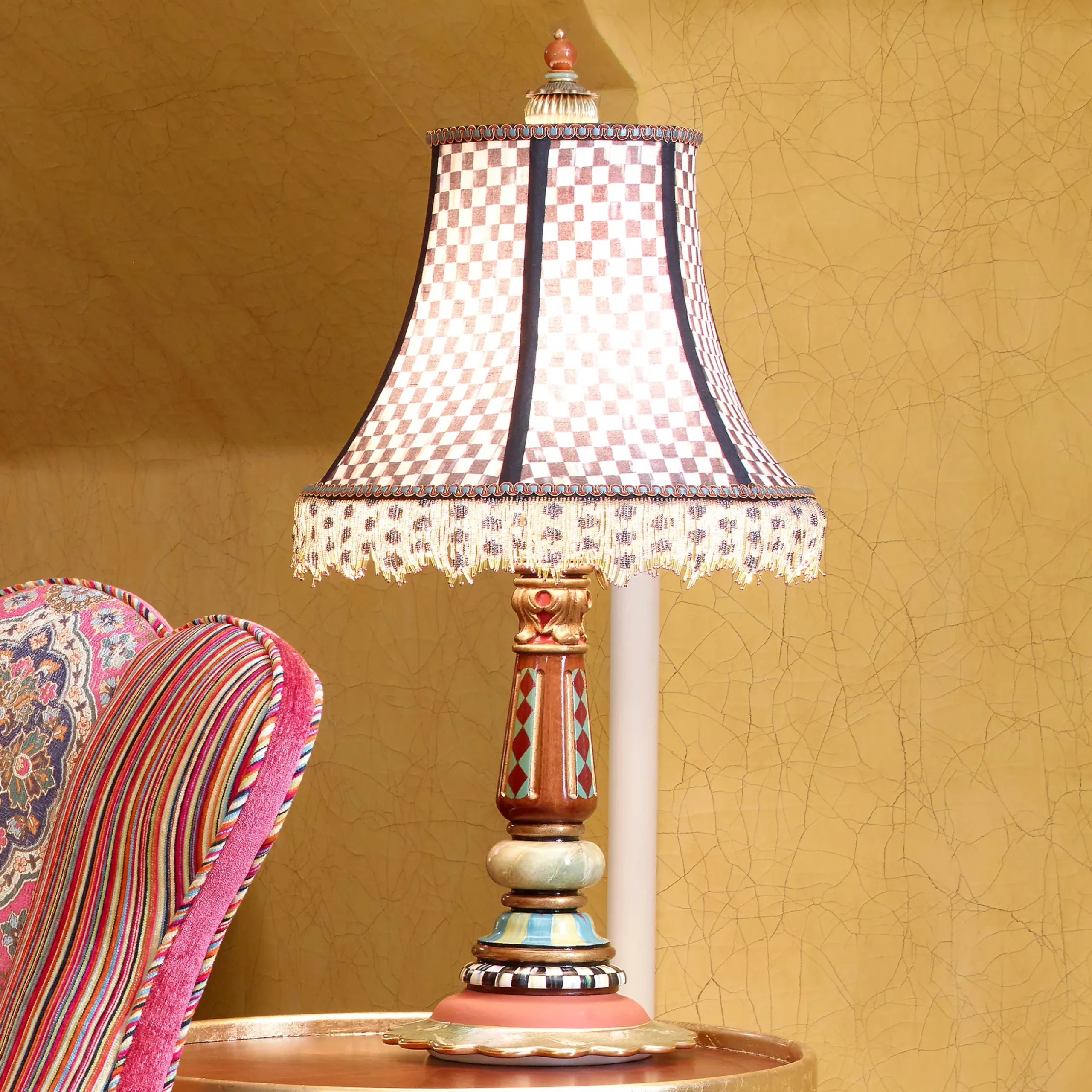 Hot MacKenzie-Childs Highland Table Lamp