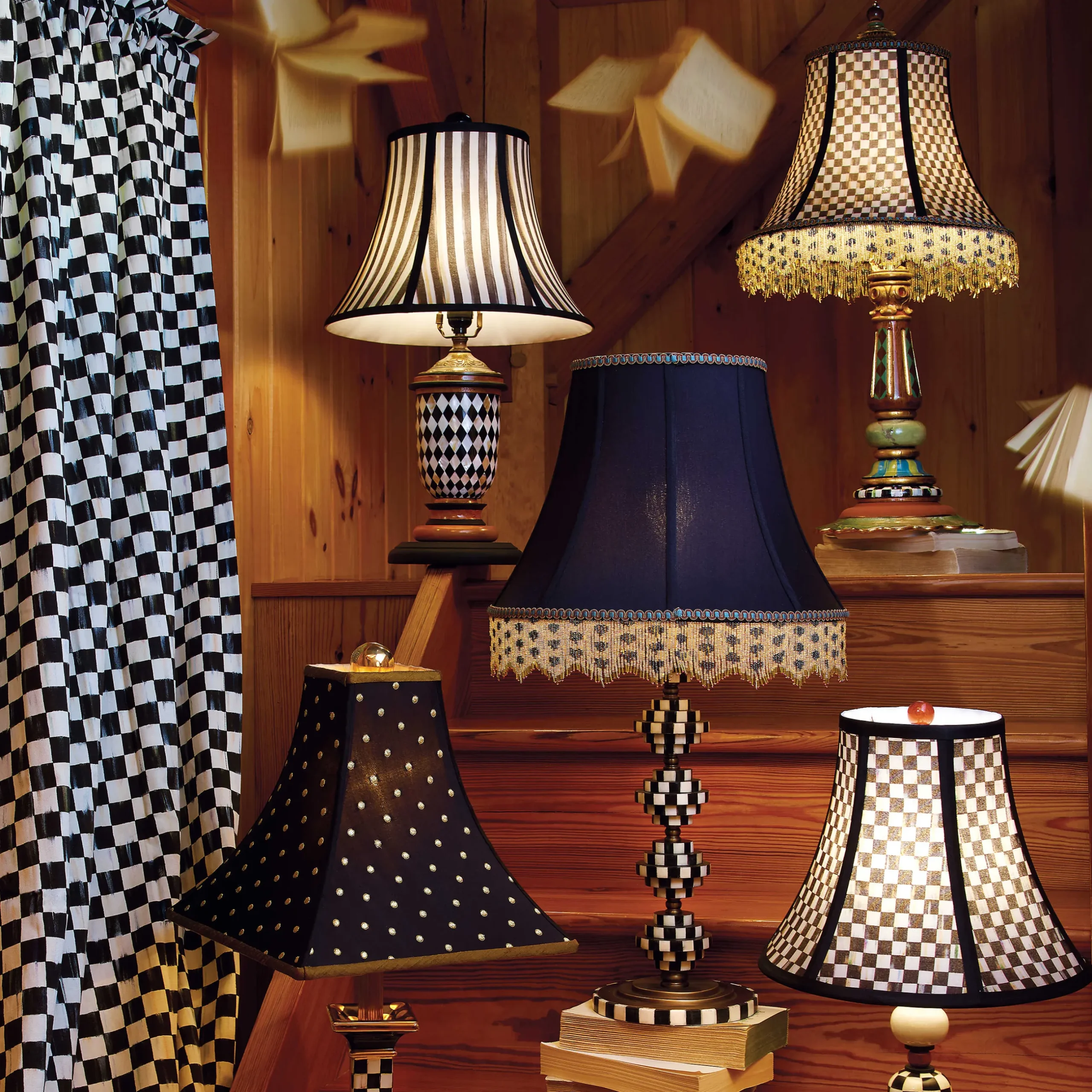 Hot MacKenzie-Childs Highland Table Lamp