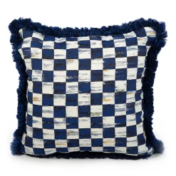 New MacKenzie-Childs Indigo Villa Outdoor Accent Pillow