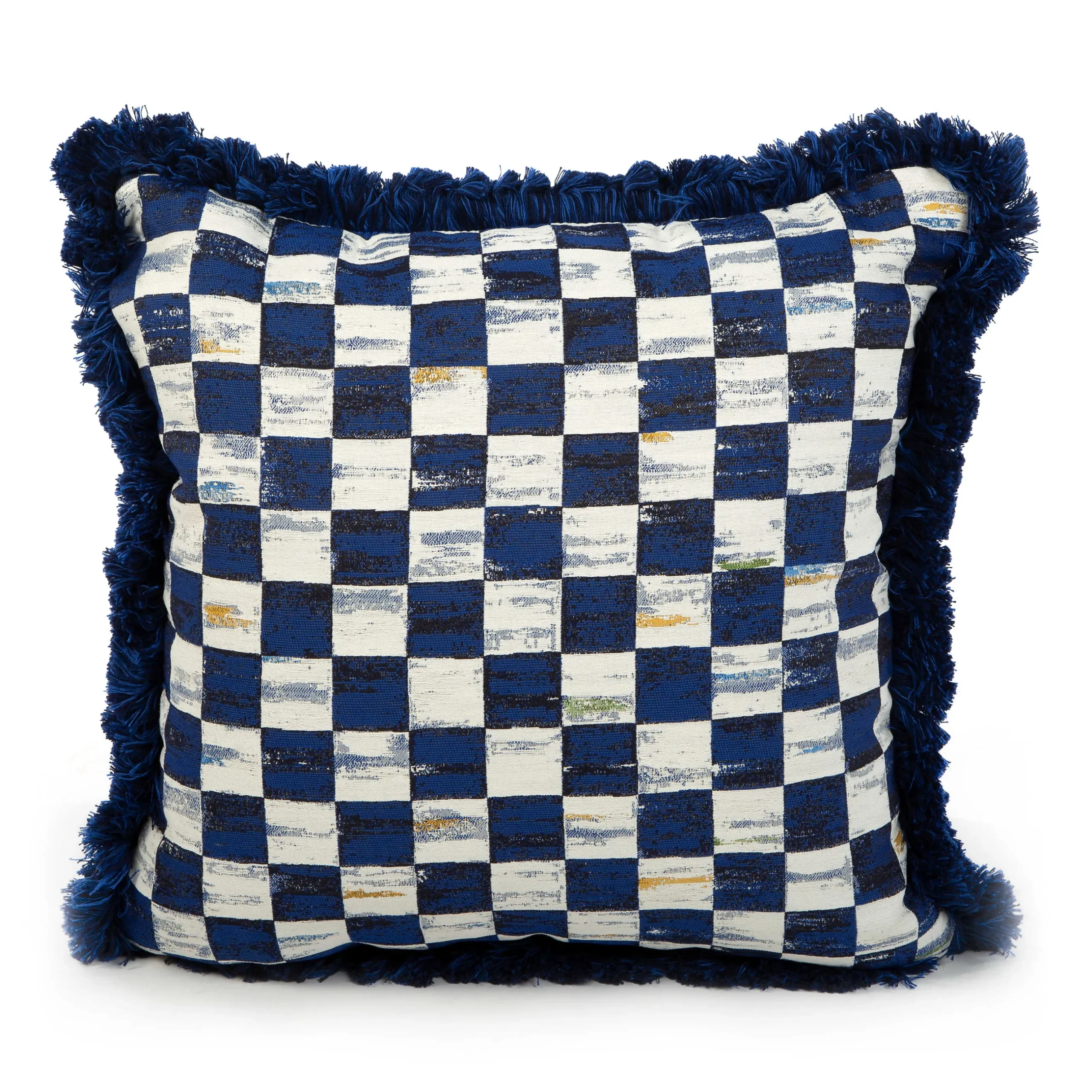 New MacKenzie-Childs Indigo Villa Outdoor Accent Pillow