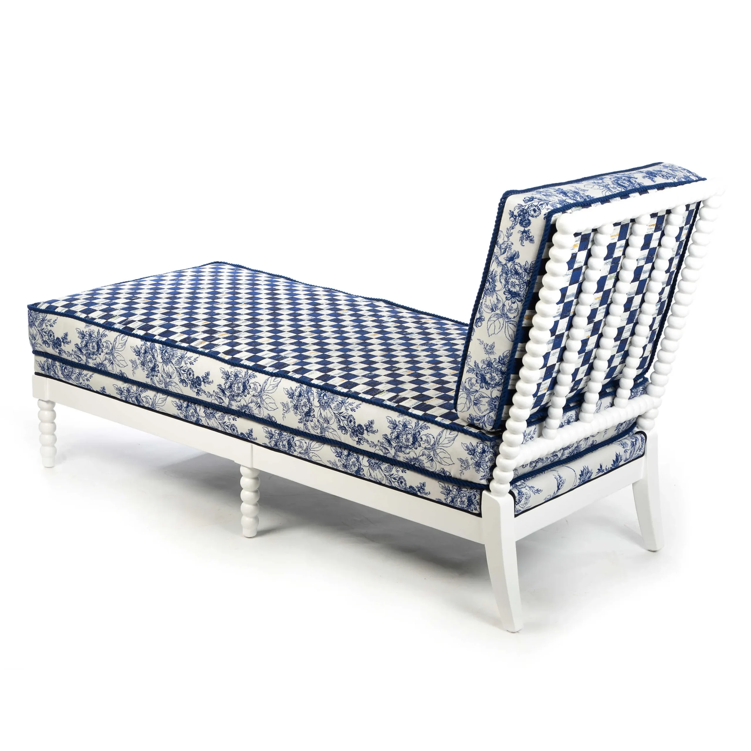 Outlet MacKenzie-Childs Indigo Villa Outdoor Chaise