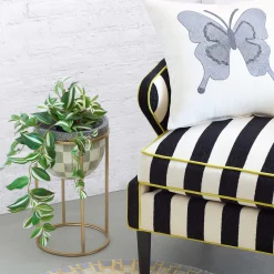 New MacKenzie-Childs Ivory Butterfly Pillow